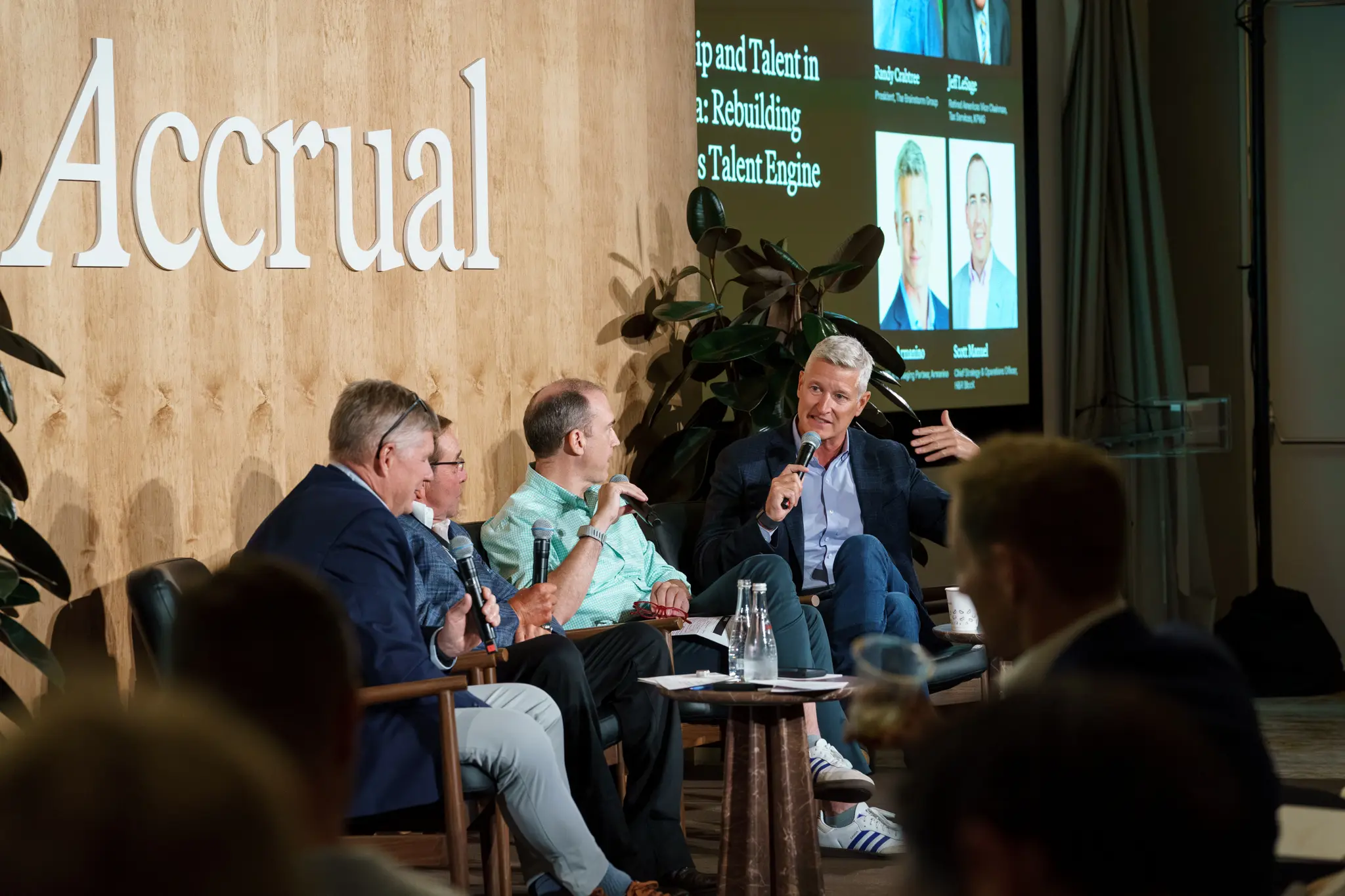 Matt Armanino speaking on the leadership and talent panel at the first Accrual Exchange