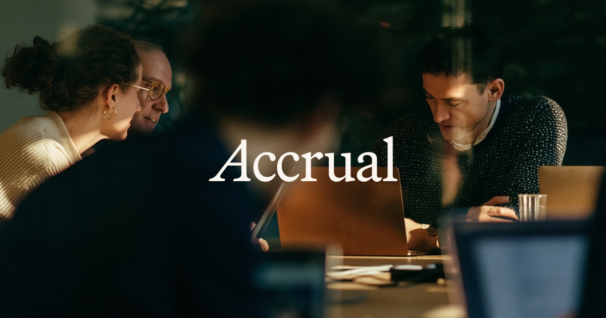 Accrual's website preview